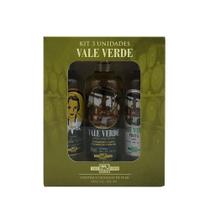 Kit miniaturas cachaça vale verde 50ml