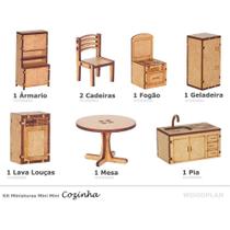 Kit Miniaturas Cozinha Clb com 8 Peças K2006