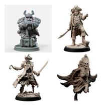 Kit Miniaturas Envie Ahoy! 4 Peças Nº 3 Dungeons And Dragons - ECHOART