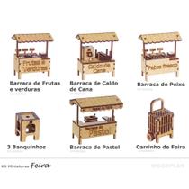 Kit Miniaturas Feira Clb com 8 Peças K2011