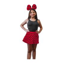 Kit Minnie Infantil com Saia e Tiara Kit Minnie Infantil com Saia e Tiara