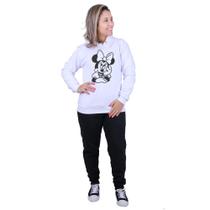 Kit Minnie Moletom Blusa Calça Adulto E Infantil Moda Casual Kit Minnie Moletom Blusa Calça Adulto E Infantil Moda Casual