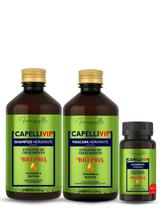 Kit MinoxVin Crescimento Capilar e Antiqueda Suplemento Fortalecedor 60 Cápsulas