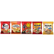 Kit Miojo Lamens Coreano Oriental - 5 Sabores - Nongshim