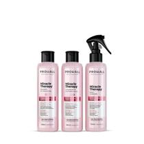 Kit Miracle Terapy Profissional Reestruturação Capilar Orgânico Prohall 120 ml