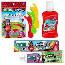Kit Miraculous Gum Enxaguante + Gel Dental 50g + Flossers Kit Miraculous Gum Enxaguante + Gel Dental 50g + Flossers