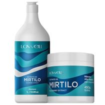 Kit Mirtilo 1 Shampoo 1L 1 Máscara 450g Lowell