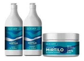 Kit Mirtilo Shampoo + Condicionador 1 Litro + Máscara 24 G
