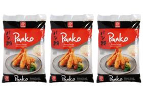 Kit Mistura Farinha Flocada Panko P/ Empanar Sushi Tempurá 3un - ALFA