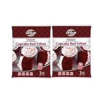 Kit Mistura Para Cupcake Red Velvet 1kg Com 2 Un Arcolor Kit Mistura Para Cupcake Red Velvet 1kg Com 2 Un Arcolor