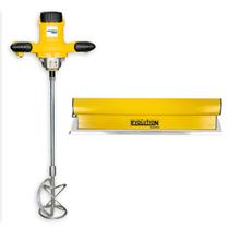 Kit Misturador Menegotti MEL 1200 Com Desempenadeira Evolution 60CM Argamassas Tintas Massa Corrida