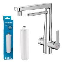 Kit Misturador Monocomando Purificador Docol Vitalis E Refil