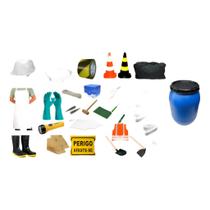 Kit Mitigação Completo Com Bombona Para Óleo E Derivados