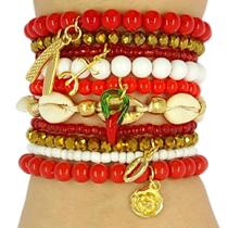 Kit Mix 10 Pulseiras Maria Navalha Umbanda