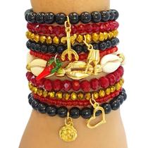 Kit Mix 10 Pulseiras Pomba Gira Umbanda