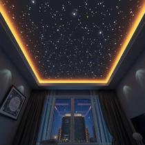 Kit Mix 500 Pontos Branco Céu Estrelado LED Quarto Infantil