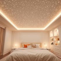 Kit Mix Iluminação 500 Pontos Efeito Teto Estrelado Led 3000k Fonte Bivolt Salas e Quartos Kit Mix Iluminação 500 Pontos Efeito Teto Estrelado Led 3000k Fonte Bivolt Salas e Quartos
