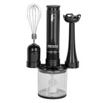 Kit Mixer 3 em 1 220V 200W Preto com Aço Inox, Processador e Fouet para Bater e Triturar Kit Mixer 3 em 1 220V 200W Preto com Aço Inox, Processador e Fouet para Bater e Triturar