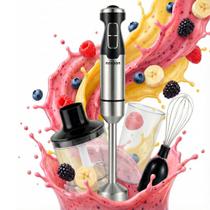 Kit Mixer Novoon Inox FY801C 3 em 1 Alta Potência 400W 600W Completo