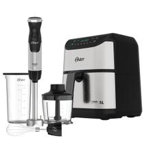 Kit Mixer Power 3 em 1 e Fritadeira Inox Digital 5L Oster