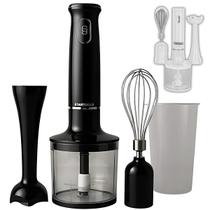 Kit Mixer, Processador e Batedor 3 em 1 127V 220V com Copo 700ml e Acessórios Compacto, Prático e Versátil para Cozinha Sortido Preto ou Branco