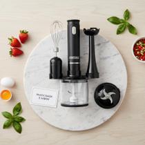 Kit Mixer, Processador e Batedor De Alimentos 3 Em 1 127V Sortida