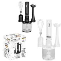Kit Mixer, Processador e Batedor De Alimentos 3 Em 1, 127V Sortida Kit Mixer, Processador e Batedor De Alimentos 3 Em 1, 127V Sortida