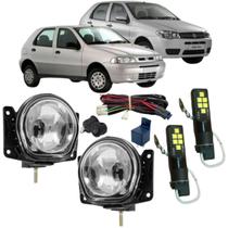 Kit mlha fiat palio g2 g3 2001 a 2015 super branca led