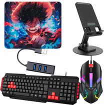 Kit Mobilador Teclado Shey Mouse Ley Mouse Pad HUB OTG Tripé