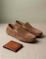 Kit Mocassim Driver Suede Masculino e Carteira Couro Legitimo Kit Mocassim Driver Suede Masculino e Carteira Couro Legitimo