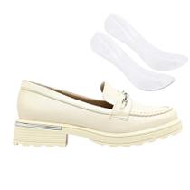 Kit Mocassim Piccadilly Barbie Salto Médio Feminino + Par de Meia