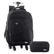 Kit Mochila 20” Com 4 Rodas 360 Escolar Juvenil Masculino Combino Conforto E Praticidade