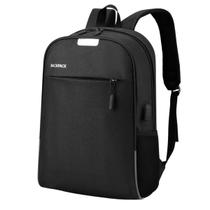 Kit Mochila 3 Pçs USB Notebook 15.6 Bag Social Oferta Barato Premium Luxo Resistente Semi Impermeável Original