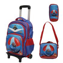 Kit Mochila 3d E Lancheira + Estojo Monster Truck Boia Kit Mochila 3d E Lancheira + Estojo Monster Truck Boia