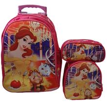 Kit Mochila Abella e a Fera Rodinha, Lancheira Térmica e Estojo