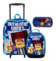 Kit Mochila Authentic Games Super Mass G Rodinhas