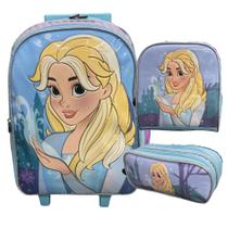 kit mochila bakpak frozen com lancheira e porta lápis kit mochila bakpak frozen com lancheira e porta lápis