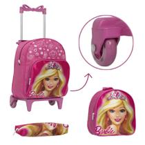 Kit Mochila Barbie Rodinha Pre Escola Meninas Resistente Kit Mochila Barbie Rodinha Pre Escola Meninas Resistente