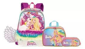 Kit Mochila Barbie Unicornio Asas Dreamtopia Costas G Sestin