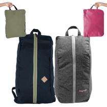 Kit Mochila Bolsa Conquista 18 L Base Lite Azul + Mochila Bolsa 18 L Base Lite Rosa