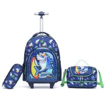 Kit Mochila Bolsa De Rodinhas Estojo e Lancheira Térmica Infantil Espaçosa Reforçada Escolar Menino Perfect For You Kit Mochila Bolsa De Rodinhas Estojo e Lancheira Térmica Infantil Espaçosa Reforçada Escolar Menino Perfect For You