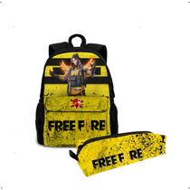 Kit Mochila Bolsa Escolar Infantil Criança + Estojo Personalizado Desenho Jogo Filme Série