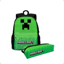 Kit Mochila Bolsa Escolar Infantil Criança + Estojo Personalizado Desenho Jogo Filme Série