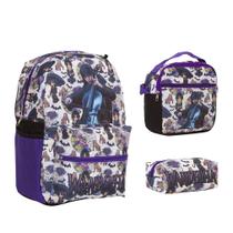 Kit Mochila Bolsa Escolar Menina Wandinha Juvenil Kit Mochila Bolsa Escolar Menina Wandinha Juvenil