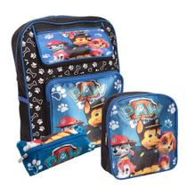 Kit Mochila Bolsa Escolar Menino Costas Resistente Média Kit Mochila Bolsa Escolar Menino Costas Resistente Média