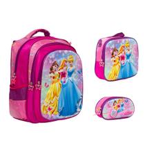 Kit Mochila Bolsa Feminina Princesas Resistente Passeio