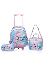 Kit Mochila Bolsa Infantil Com Estojo e Lancheira Térmica Escolar Espaçosa Reforçada