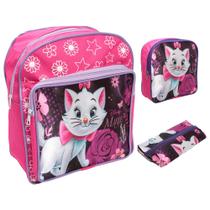 Kit Mochila Bolsa Infantil Menina + Lancheira Estojo Rosa
