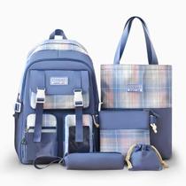 Kit Mochila + Bolsa + Necessaire 5 Peças Multifuncional