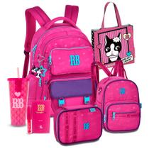 Kit Mochila Bolsinha RB Rebecca Bonbon Estojo Lancheira 2026